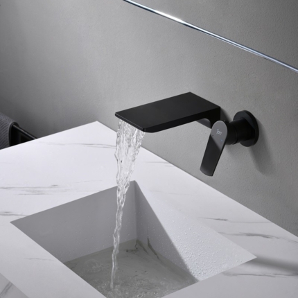 Mitigeur lavabo mural cascade