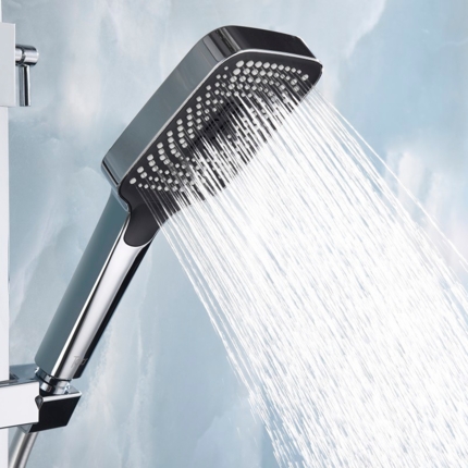 Colonne de douche thermostatique carré Slim