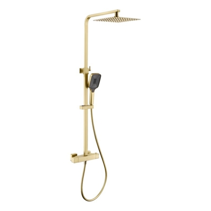 Colonne de douche thermostatique carré Slim
