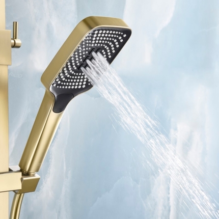 Colonne de douche thermostatique carré Slim
