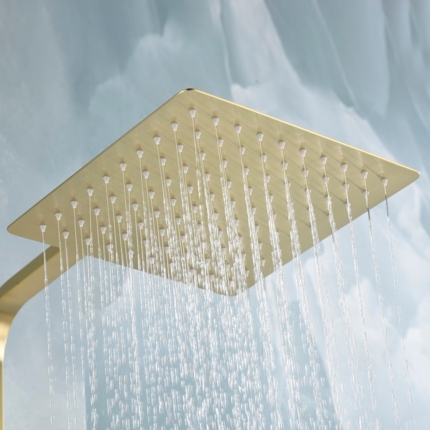 Colonne de douche thermostatique carré Slim