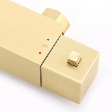 Colonne de douche thermostatique carré Slim