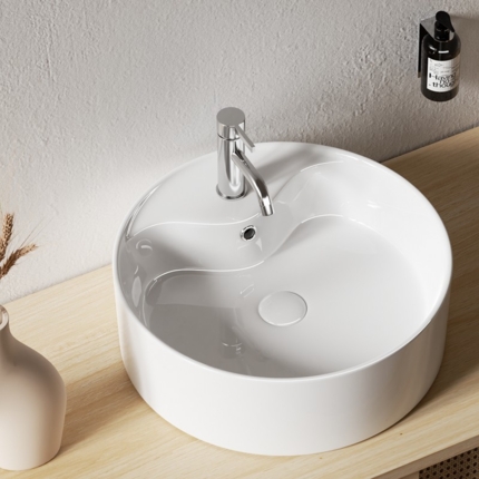 Vasque blanc brillant Hype 40 cm