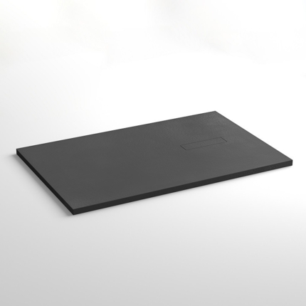 Receveur de douche Pietra noir mat de 120 à 160 cm