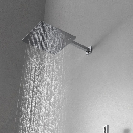 Kit de douche encastrable Flat mural carré
