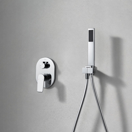 Kit de douche encastrable Flat mural carré