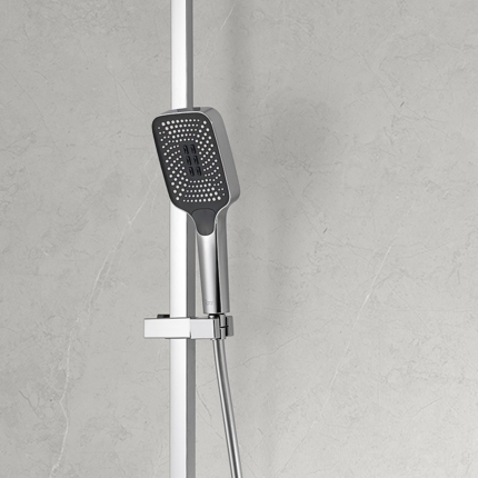 Colonne de douche thermostatique carré Slim