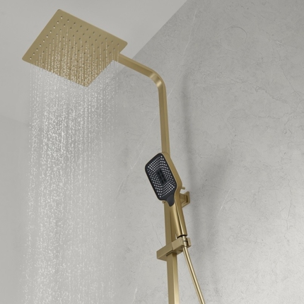Colonne de douche thermostatique carré Slim