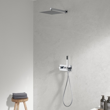 Kit de douche encastrable Smart Button carré