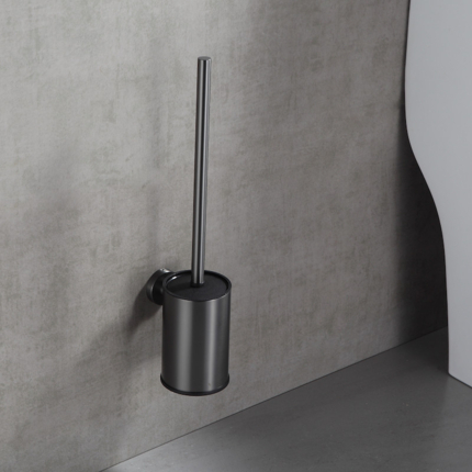 Brosse WC suspendue Gun métal