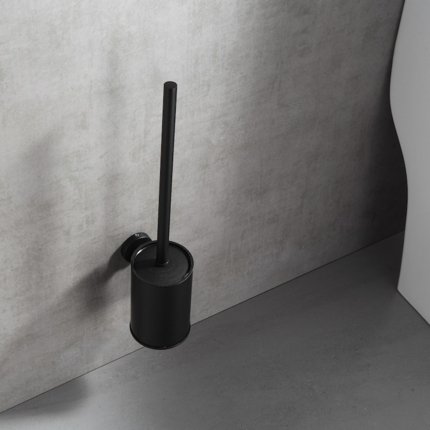 Brosse WC suspendue noir mat