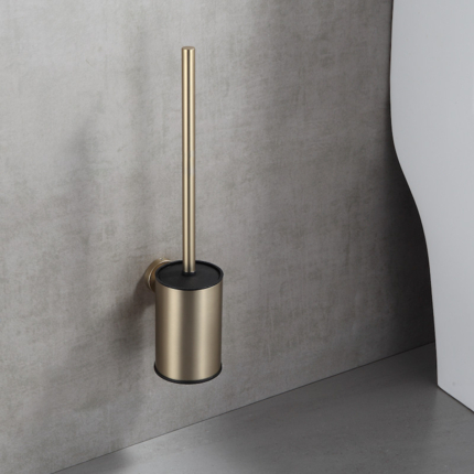 Brosse WC suspendue or brossé