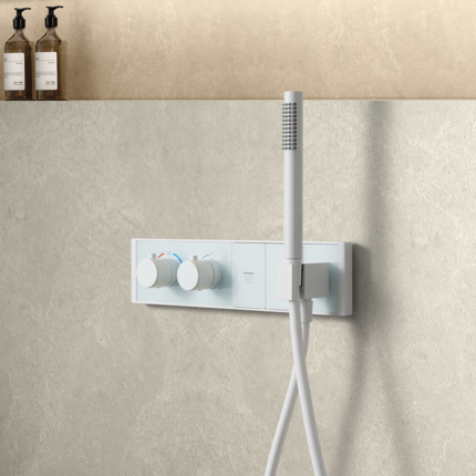Kit de douche thermostatique Rainhub rond 2 fonctions