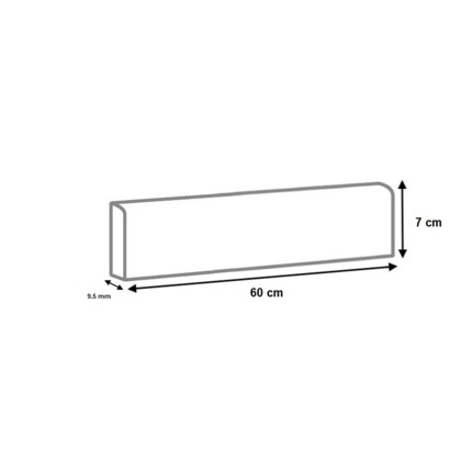 Plinthes carrelage Salt Stone mat
