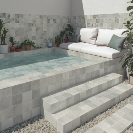 Carrelage Aqua mat piscine