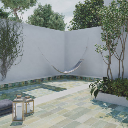 Carrelage Aqua mat piscine