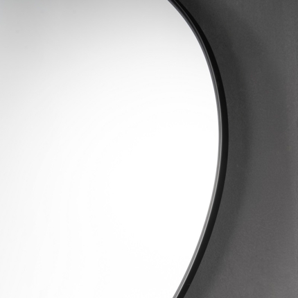 Miroir organique noir mat Ondis 70 cm 