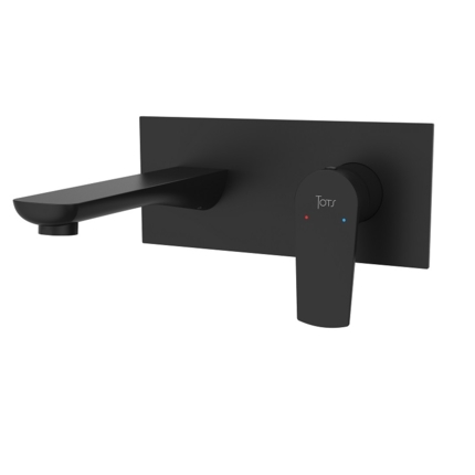 Robinet mitigeur encastrable Flat avec plaque décorative