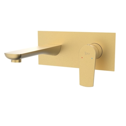 Robinet mitigeur encastrable Flat avec plaque décorative