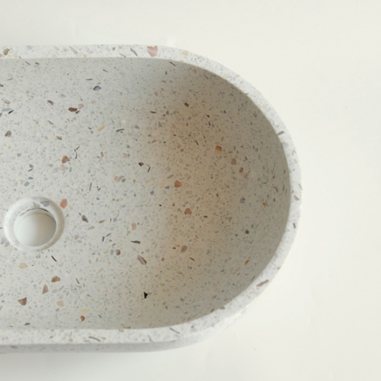 Vasque Oval terrazzo 55 cm 