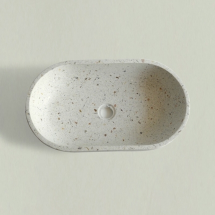 Vasque Oval terrazzo 55 cm 