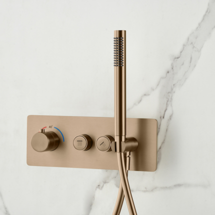 Kit de douche encastrable Smart Button rond