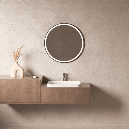 Vasque semi encastrée rectangle Yuno 50 cm 