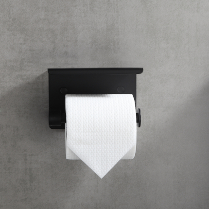 Dérouleur papier avec tablette noir mat