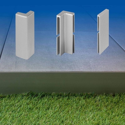 Angle rentrant pour cornières pour terrasse