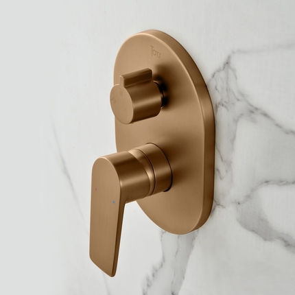 Kit de douche encastrable Flat mural rond
