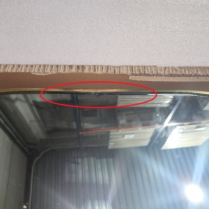 Miroir LED Falbala 60 cm or brossé