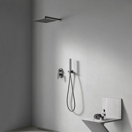 Kit de douche encastrable Flat mural carré