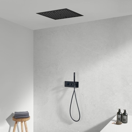 Kit de douche encastrable Smart Button ciel de pluie 43 cm 