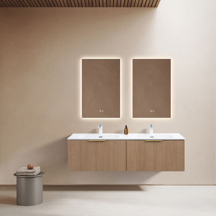 Meuble Stripes double vasque encastrable