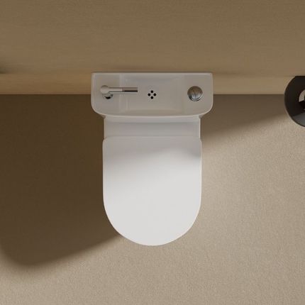 Pack wc à poser avec lave main intégré Uniqo