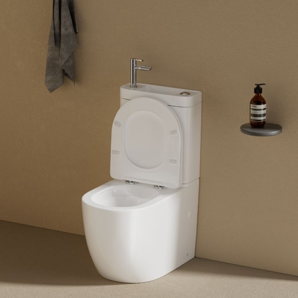Pack wc à poser avec lave main intégré Uniqo