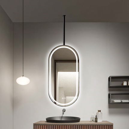 Miroir LED suspendu au plafond Psyché Double face