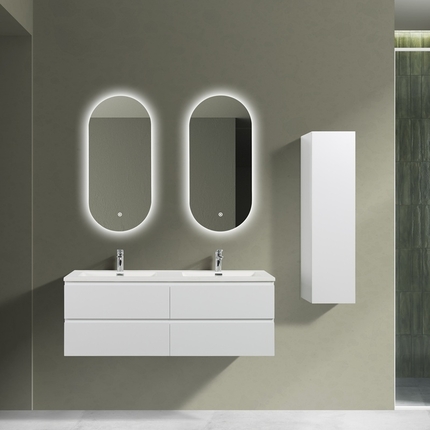 Meuble Alicia blanc 140 cm vasque