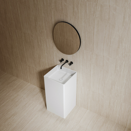 Lavabo colonne totem Block Solid surface 45 cm