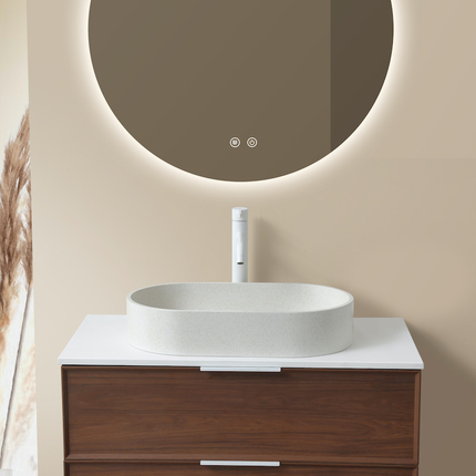 Terrazzo washbasin Veneta Oval