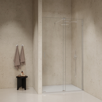 Paroi à l'italienne avec coulissante Ingenia 120 cm 