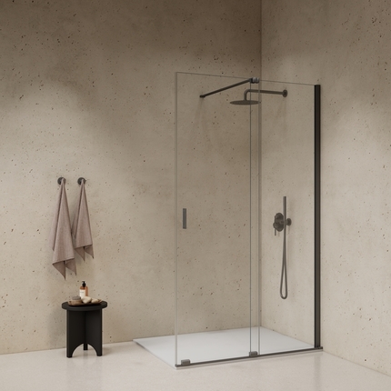 Paroi à l'italienne avec coulissante Ingenia 120 cm 