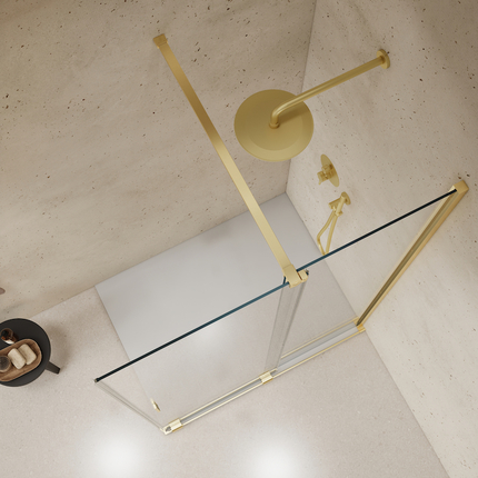 Paroi à l'italienne avec coulissante Ingenia 120 cm 