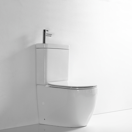 Pack wc à poser avec lave main intégré Uniqo