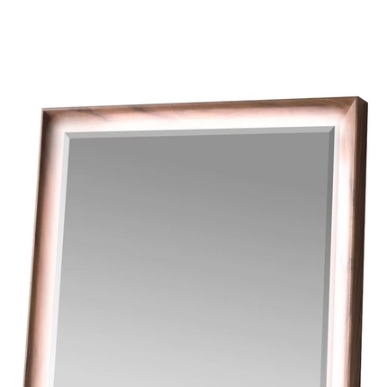 Miroir rétroéclairé bois noyer Tosca
