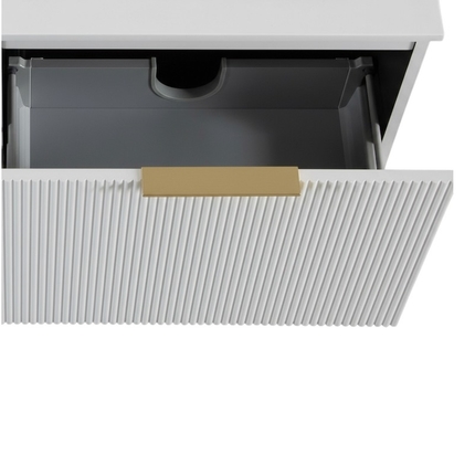 Meuble Stripes blanc 140 cm plan