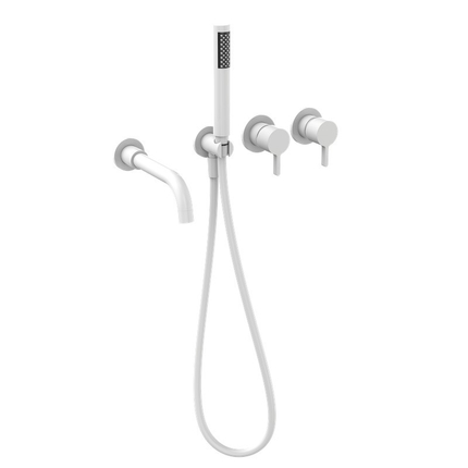 Mitigeur baignoire encastrable Cezela blanc mat
