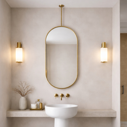 Miroir suspendu au plafond Ovale Psyché