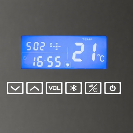 Miroir LED Bluetooth TWINKLE 100 cm à 160 cm