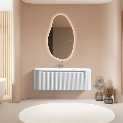 Meuble blanc mat Ark Curve 120 cm